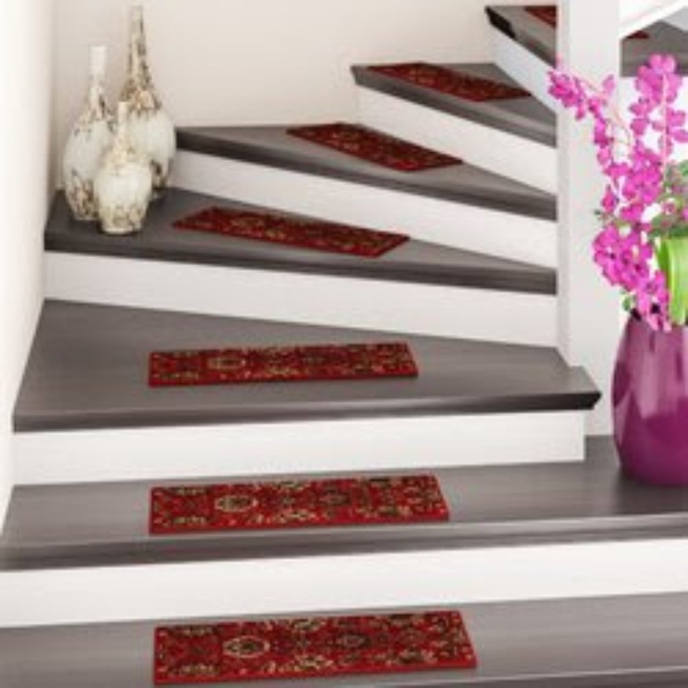 Ryan Red Stair Tread by Astoria Grand